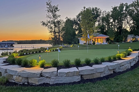 Edmonton backyard putting green